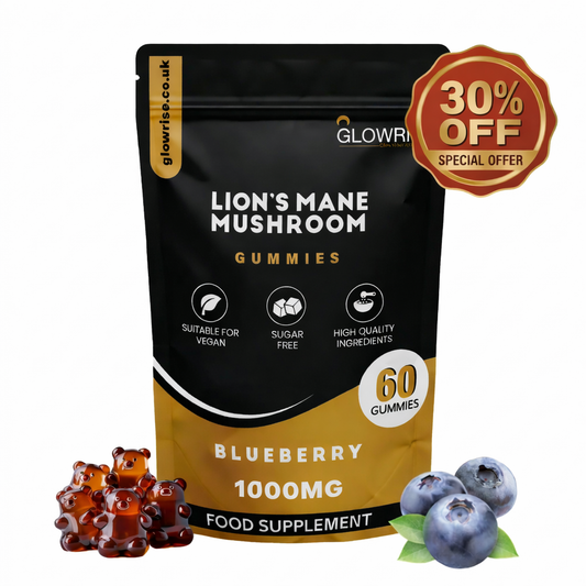 Lion’s Mane Gummies 1000mg – Brain Support for Focus & Mental Clarity | Vegan & Halal