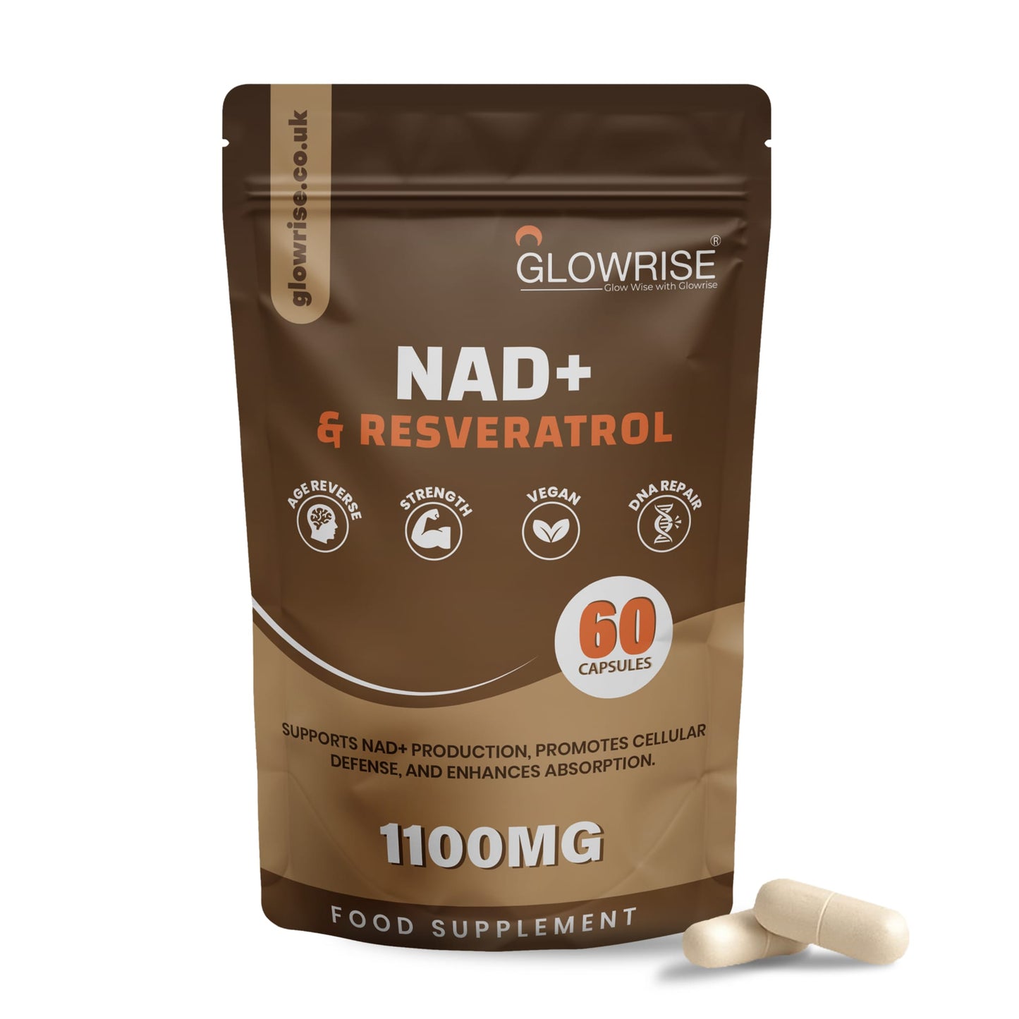 NAD + Trans-Resveratrol 1100mg